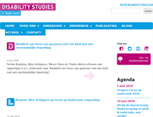 Tablet Screenshot of disabilitystudies.nl